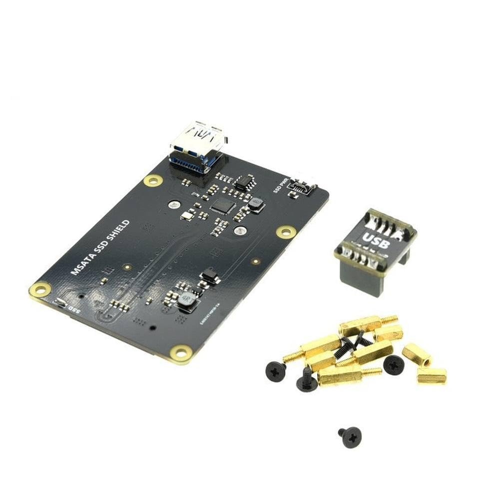 1PCS X850 V3.1 MSATA SSD Hard Drive Expansion Board Supports 1TB USB 3.0 for 3B+
