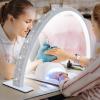 KMLSHLL Half Moon Nail Desk Lamp, 48W Manicure LED Light with 3360 Lumen Stepless Dimming and Wire Controller, 3 Light Modes view 1