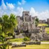 Loccor 5x3ft Fabric Mayan Ruins Backdrop Architecture Ruins Wonder of The World Background Sky Clouds Photo Studio Props Adult Boy Girl Artistic Portrait Photo Props view 1