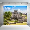 Loccor 5x3ft Fabric Mayan Ruins Backdrop Architecture Ruins Wonder of The World Background Sky Clouds Photo Studio Props Adult Boy Girl Artistic Portrait Photo Props view 4