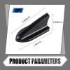 UGSHY 10 PCS Air Vortex Generator Diffuser, Self-Adhesive Diffuser Shark Fin Kit, 2 Inch Spoiler Roof Wing Pointed Set, Shark Fin Decoration Parts Universal Auto accessoriers for Cars (Black) view 2