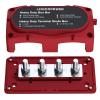 Ambuker 300A Busbar 12-48V DC Heavy Duty Copper Power Distribution Block 4 X M8 (5/16") Terminals Studs 8 Srews with Waterproof Cover Battery Bus Bar for Automotive RV Marine Truck Solar System(Red) view 2
