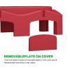 Ambuker 300A Busbar 12-48V DC Heavy Duty Copper Power Distribution Block 4 X M8 (5/16") Terminals Studs 8 Srews with Waterproof Cover Battery Bus Bar for Automotive RV Marine Truck Solar System(Red) view 4