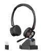 ENC Wireless Headset with Microphone for PC, Bluetooth V5.2 Computer Headset with Noise Cancelling Mic, USB Dongle & Mute Button for Office Work/Cell Phones/Driver/Call Center/Teams/Zoom/Meeting view 1