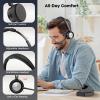 ENC Wireless Headset with Microphone for PC, Bluetooth V5.2 Computer Headset with Noise Cancelling Mic, USB Dongle & Mute Button for Office Work/Cell Phones/Driver/Call Center/Teams/Zoom/Meeting view 2
