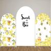 KONPON Honey Bee Arch Stretchy Covers for Birthday Party Decoration Honeycomb Honeypot Arched Stand Cover Baby Shower Favors Props(Only Cover) view 4