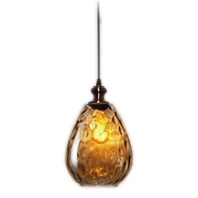 SteFik LED Modern Chandelier Lamp, Led Lights Style Single Head Chandelier Retro Industrial Wind Glass Pendant Light Decorative Lighting E27,Modern LED Chandelier (Size : Small),Pendant