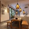 SteFik LED Modern Chandelier Lamp, Led Lights Style Single Head Chandelier Retro Industrial Wind Glass Pendant Light Decorative Lighting E27,Modern LED Chandelier (Size : Small),Pendant view 3