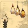 SteFik LED Modern Chandelier Lamp, Led Lights Style Single Head Chandelier Retro Industrial Wind Glass Pendant Light Decorative Lighting E27,Modern LED Chandelier (Size : Small),Pendant view 4