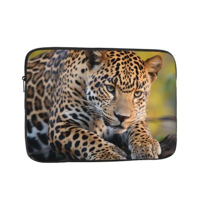 African Leopard Laptop Case Laptop Sleeve Bag Portable Laptop Bag Shockproof Protective Computer Bag 15 inch