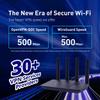 GL.iNet GL-MT6000 (Flint 2) WiFi 6 High Speed Gaming Routers for Wireless Internet, 2 x 2.5G Ethernet Ports for Fiber Optic Modem, Long Range Computer VPN WiFi Router, Home & Business view 3