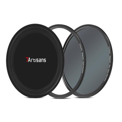 7artisans Nano Magnetic Filter UV Filter ND Light Reduction Filter/CPL Polarization Filter/GND Gradient Filter/Black Mist 1/4 Portrait Photography Filter Suitable for Lens(67mm ND64)
