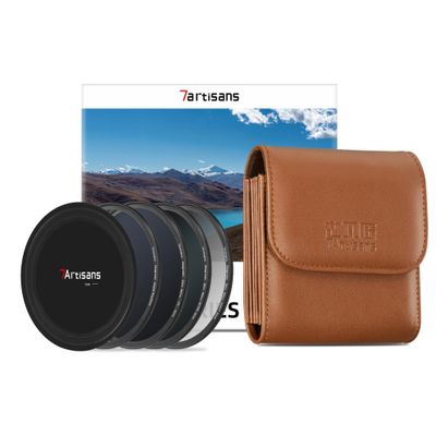 7artisans Nano Magnetic Filter UV Filter ND Light Reduction Filter/CPL Polarization Filter/GND Gradient Filter/Black Mist 1/4 Portrait Photography Filter Suitable for Lens(67mm 3-in-1 Set)