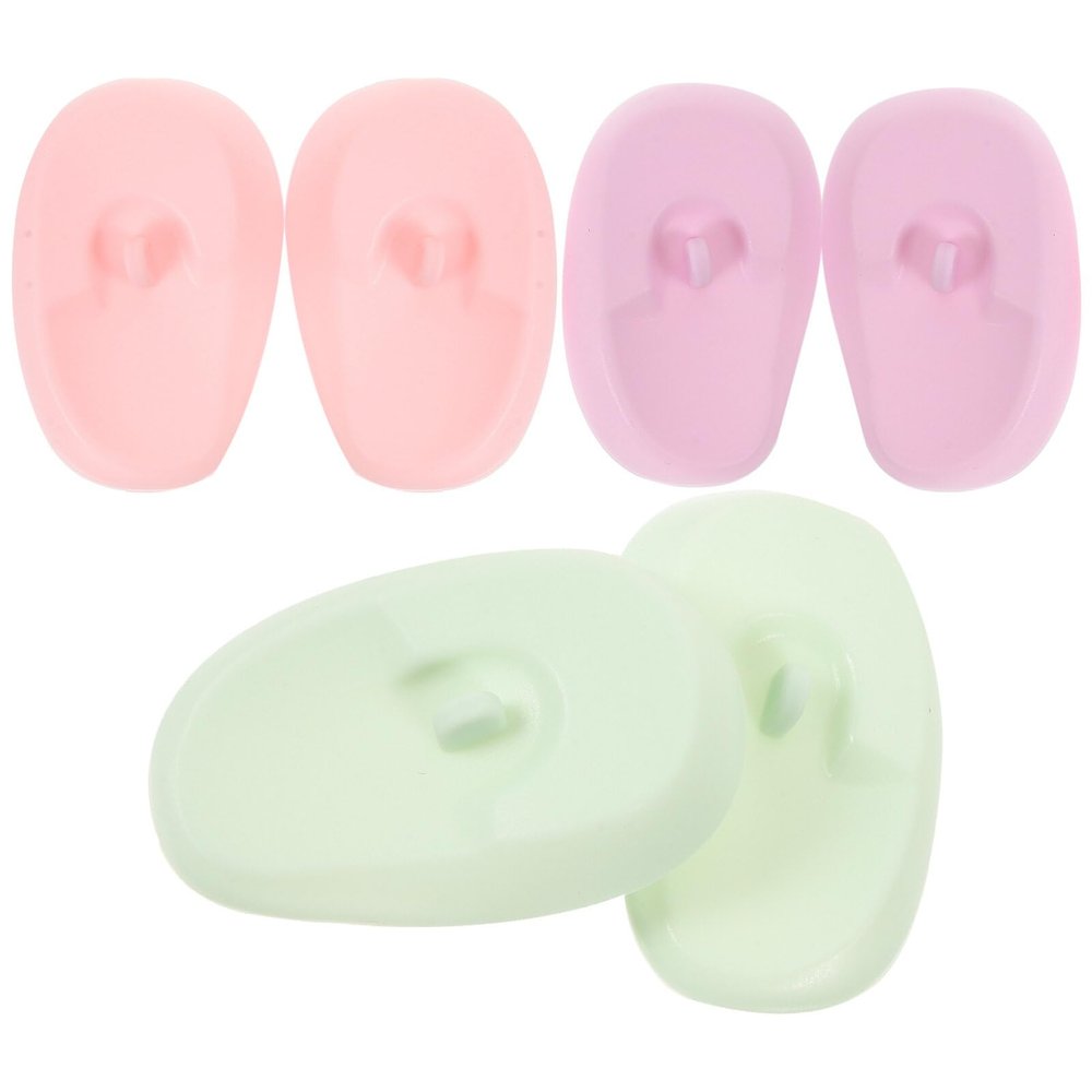 Beaupretty 3pairs Reusable Ear Covers for Hair Dyeing Ear Protectors for and Hair Coloring Light