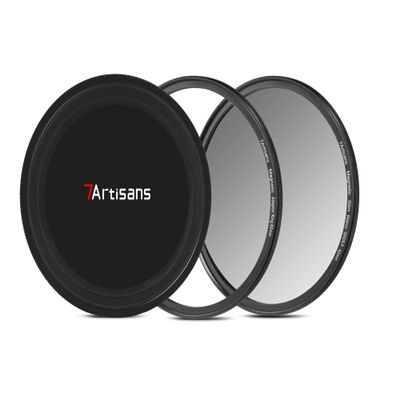 7artisans Nano Magnetic Filter UV Filter ND Light Reduction Filter/CPL Polarization Filter/GND Gradient Filter/Black Mist 1/4 Portrait Photography Filter Suitable for Lens(77mm GND0.9)