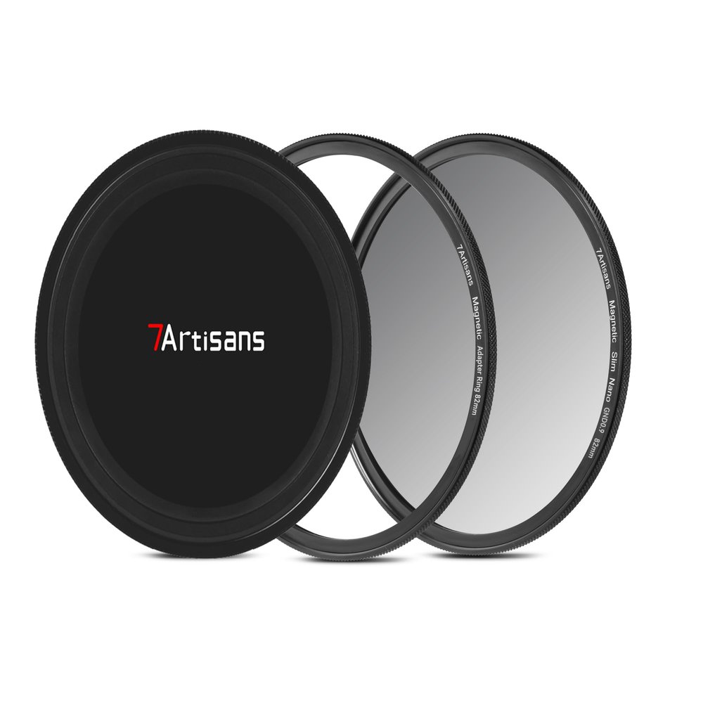 7artisans Nano Magnetic Filter UV Filter ND Light Reduction Filter/CPL Polarization Filter/GND Gradient Filter/Black Mist 1/4 Portrait Photography Filter Suitable for Lens(77mm GND0.9)