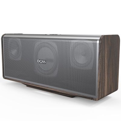 DOSS SoundBox Ultra Bluetooth Speaker with 2.1 Channel Audio, 80W Superior Sound with Deep Bass, Two DSP Technologies, 18H Playtime, BT 5.3, Wireless for Home, Office, Livingroom-Grey