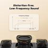 DOSS SoundBox Ultra Bluetooth Speaker with 2.1 Channel Audio, 80W Superior Sound with Deep Bass, Two DSP Technologies, 18H Playtime, BT 5.3, Wireless for Home, Office, Livingroom-Grey view 4