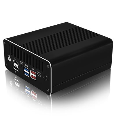 Mrroute Intel 13th Gen Raptor Lake1315U Mini PC(10M Cache, up to 4.50 GHz), HDMI+Type-C+DP Triple-Screen Displays,6xIntel i226-V 2.5Gb Ethernet Ports Soft Route,Firewall Application