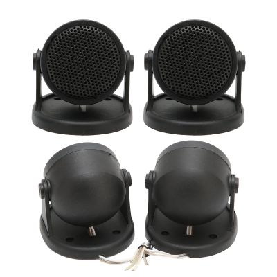 Black 20W Car Audio Speaker for Car Audio Systems,2 Pcs Car Dome Tweeters,Installation for AutomobileUniversal ABS Dome Loudspeaker Simple