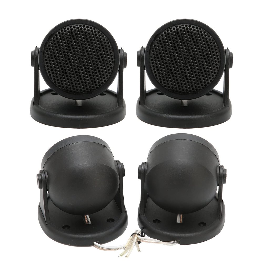 Black 20W Car Audio Speaker for Car Audio Systems,2 Pcs Car Dome Tweeters,Installation for AutomobileUniversal ABS Dome Loudspeaker Simple