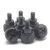 10Pcs 6#-32 * 5 Thread Teeth Length 5mm Computer PC Case Cooling Fan Toolless Adjustment Screw Thumbscrews Thumb Screw (Color : Black, Size : 6#-32 * 5) view 1