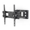 Hama Telescopic Tilting TV Wall Mount with 10 Year Guarantee (TV 32 to 65 inches, 165 cm 40 kg Max, Tilt -15/+15, Rotation 160, VESA 400 x 400, Cable Management, Fischer Plugs) Black view 1