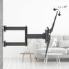 Hama Telescopic Tilting TV Wall Mount with 10 Year Guarantee (TV 32 to 65 inches, 165 cm 40 kg Max, Tilt -15/+15, Rotation 160, VESA 400 x 400, Cable Management, Fischer Plugs) Black view 4