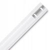 Aluminium Cable Duct, 110 x 3.3 x 1.8 cm, can Hold up to 5 Cables, for screwing or Gluing, semi-Circular and can be Shortened, for Desk, Wall, Base, Floor, etc. Cable Protection view 1