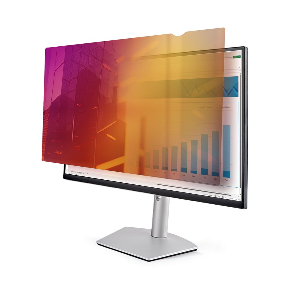 StarTech.com 24-inch 16:9 Gold Monitor Privacy Screen, Reversible Filter w/Enhanced Privacy, Security Shield, +/- 30 Deg.