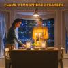 Tioneger Flame Outdoor Bluetooth Speaker, LED Table Lamp with Flame Light, Portable Wireless Waterproof LED Flickers Speaker with Handle, Gifts for Men (H1) view 2