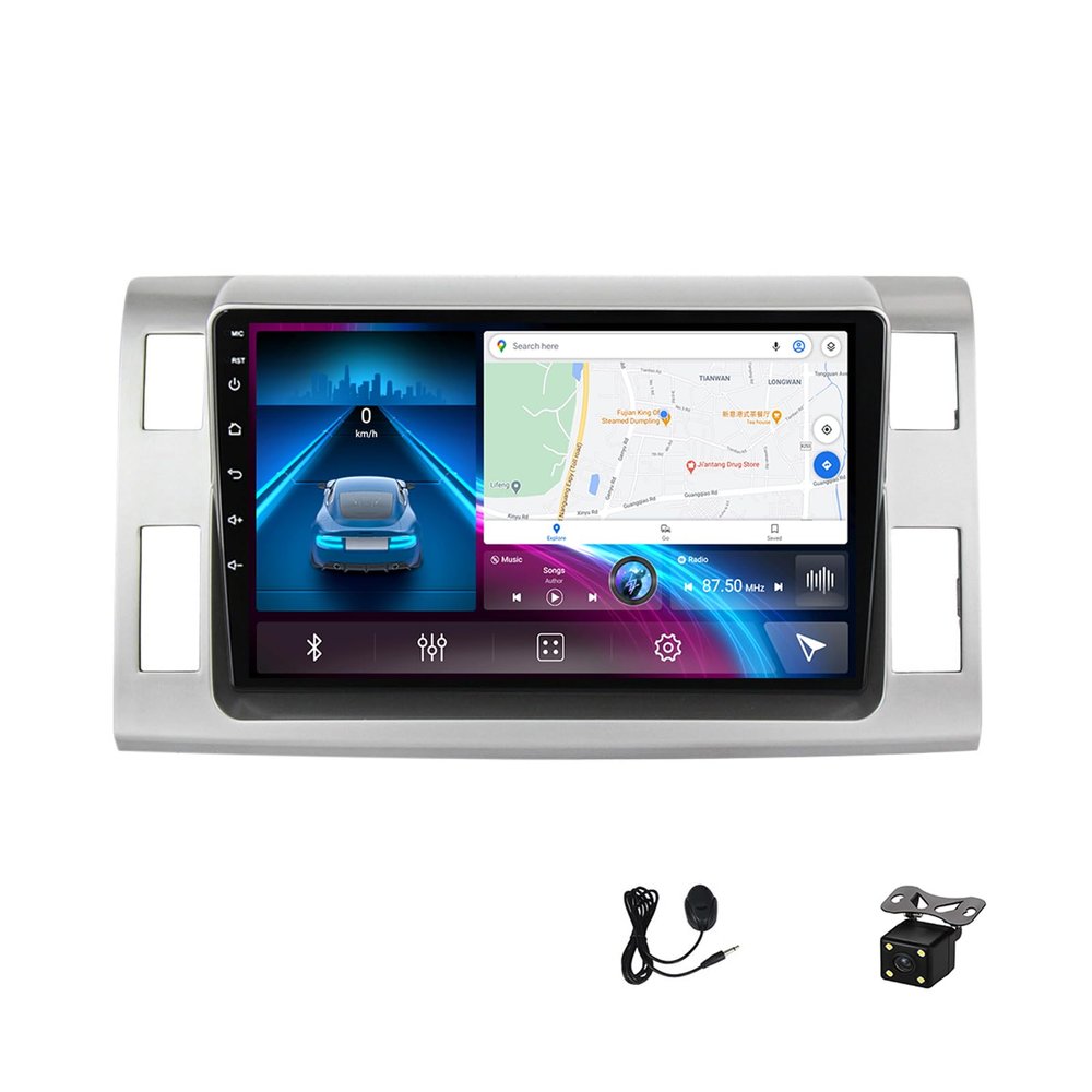 Android 12 Car Stereo Radio Audio MP5 Player with Navigation 9 Inch Touchscreen Stereo for Toyota Previa 2006~2012 Support 4G/WiFi/FM/SWC/DSP/Auto/Carplay,4g WiFi 4g+64g