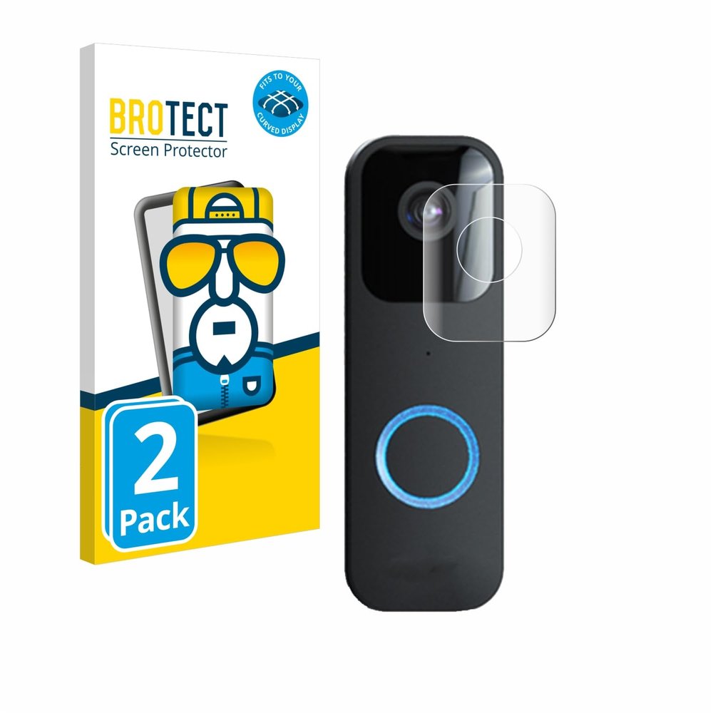 BROTECT 3D Curved Screen Protector for Blink Video Doorbell (2 Pack) - Full Screen Coverage