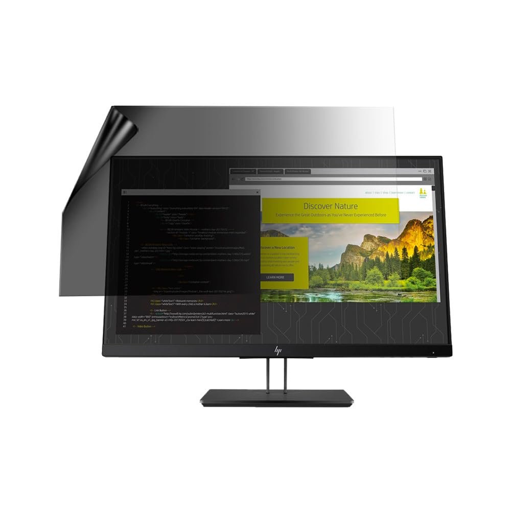 celicious Privacy Lite 2-Way Anti-Glare Anti-Spy Filter Screen Protector Film Compatible with HP Z24nf G2 Display