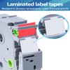 Weemay 3 Pack TZe445 18mm White on Red Laminated Label Tape Compatible with Brother Label Maker Tape TZe-445 TZe 445 TZ-445 TZ445 for PT-D400AD PT-D610BT PT-D600 PT-D410 Printer, 0.7" x 26.2' view 2