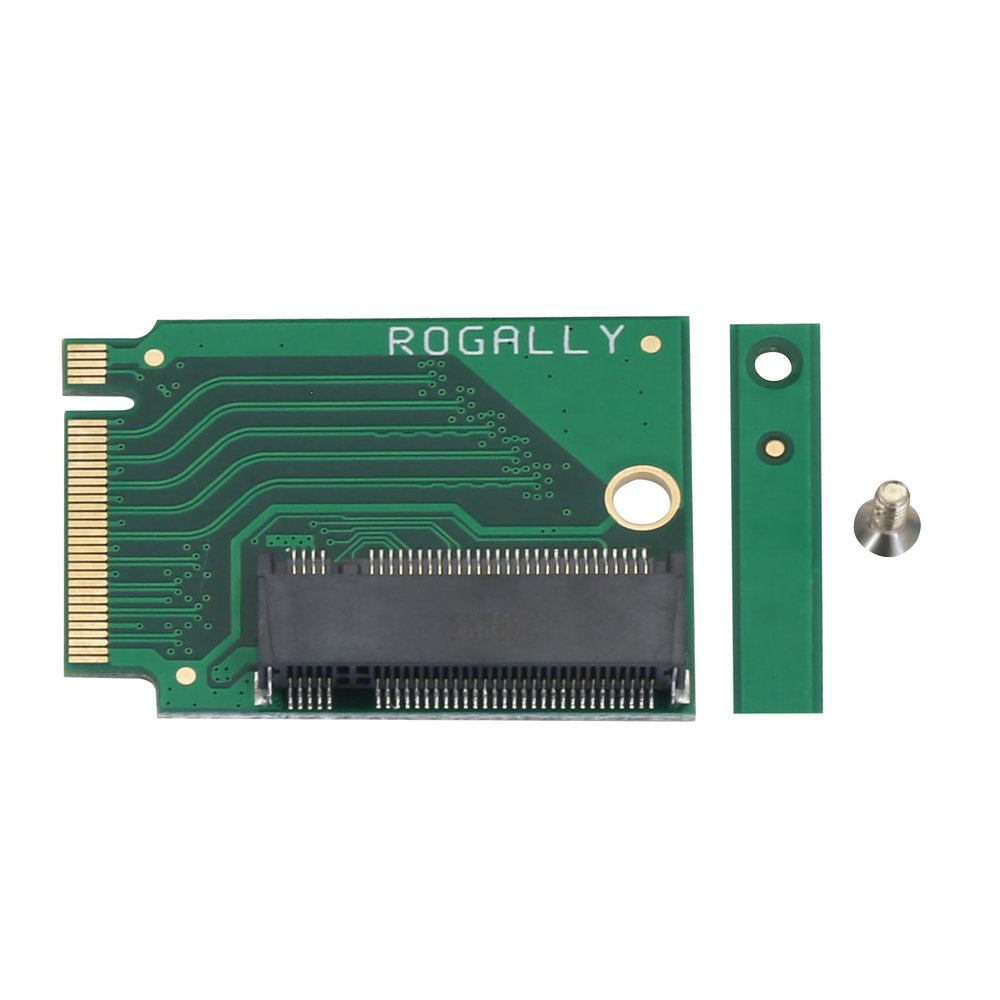 Suckoo for Rog Ally Handheld Conversion 2230 to 2280 SSD Hard Drive Expansion Board NVME M-Key NGFF M.2 PCIE 4.0 3.0 Gold Finger High Capacity Adapter 90 Degree Upgrade Converter Expansion Card