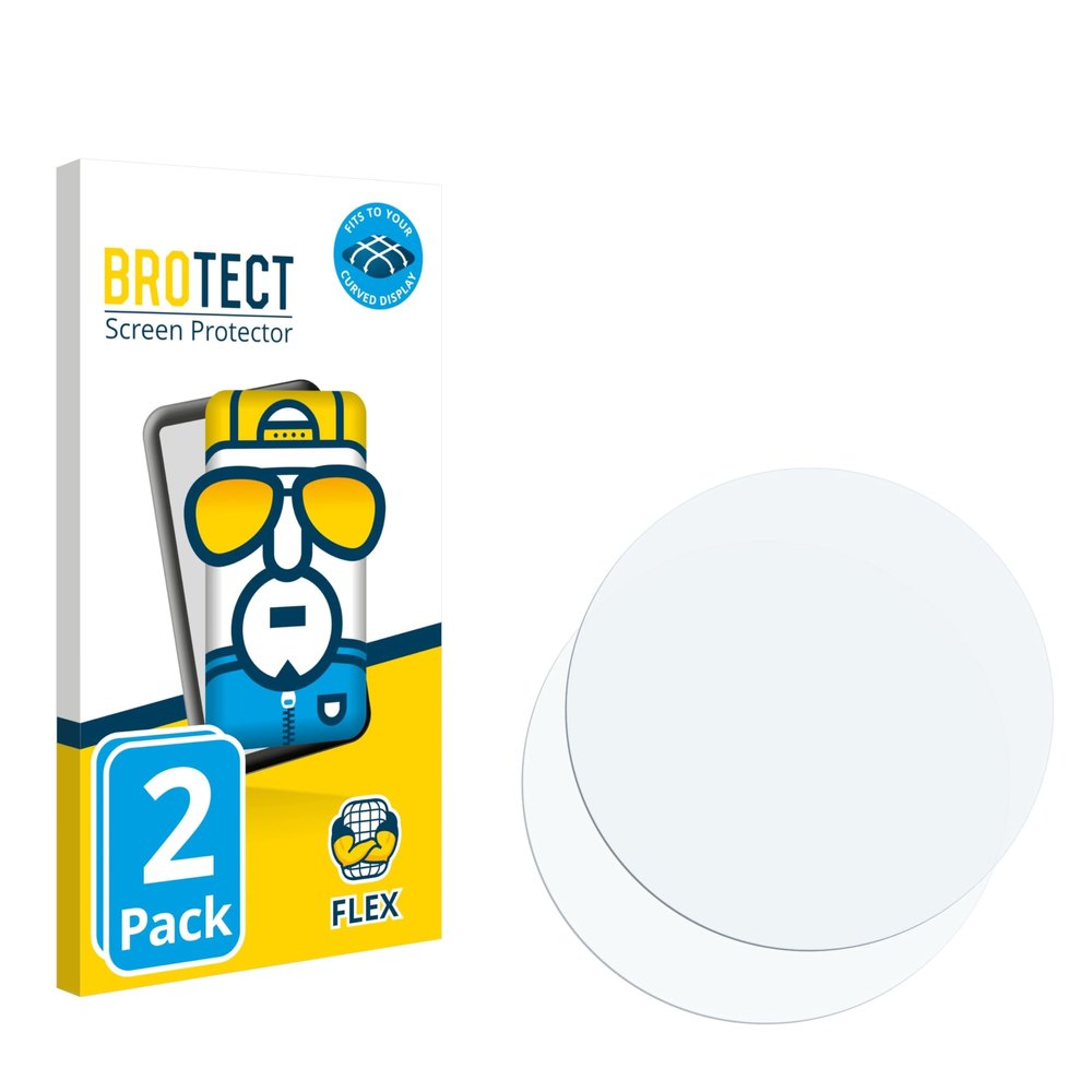 BROTECT 3D Curved Screen Protector for Fitpolo LW77 (2 Pack) - Full Screen Coverage