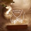 IZI POD Personalized LED Lamp, Custom Night Light as Valentines Day, Custom Night Light with Anniversary, Valentine's Day, Gift for Him, Wedding, Engagement, Couples,Bedroom, Custom Name and Date view 2