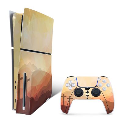 MightySkins Skin Compatible with PlayStation 5 Slim Disk Edition Bundle - Salvation | Protective, Durable, and Unique Vinyl Decal wrap Cover | Easy to Apply | Made in The USA