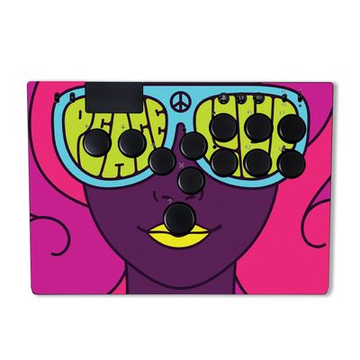 MightySkins Skin Compatible with Razer Kitsune - Fluorescent Rave | Protective, Durable, and Unique Vinyl Decal wrap Cover | Easy to Apply & Change Styles | Made in The USA