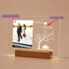 Personalized 3D Lamp Night Light Custom Photo And Text Lamp, Acrylic night light, Customized Valentine's Day, Wedding, Anniversary, Birthday, Christmas, Gift For Him, Names And Date, Couples, Her /2 view 2