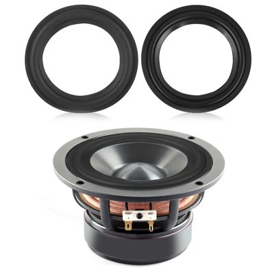 Glue for Repair 145mm refoaming 2pc Edges Computer Speakers Speaker Surround Repair Subwoofer Foam Woofer Repair Part Replacement Black (4 Inch)