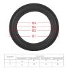 Glue for Repair 145mm refoaming 2pc Edges Computer Speakers Speaker Surround Repair Subwoofer Foam Woofer Repair Part Replacement Black (4 Inch) view 2