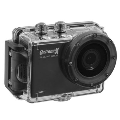 MiGear Extreme X Explorer 1080p Action Camera Bundle with Waterproof Case Black (Renewed)
