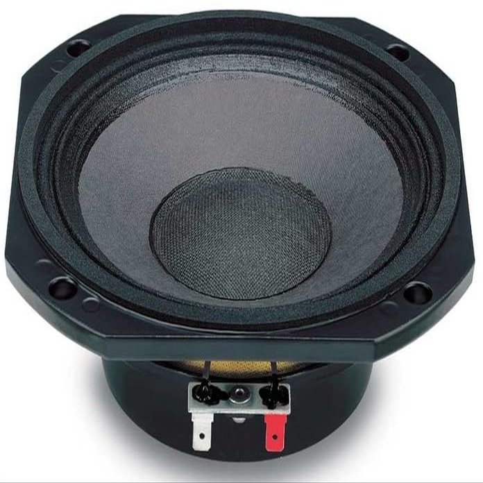 Eighteen Sound 6NM410B-8 6-in High Output Midrange Transducer 240 Watts RMS 480 Watts Peak Winding Material Aluminum 8-Ohms Voice Coil