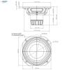18 Sound 6NTLW2000-8 6-inch Woofer 8-Ohms Mid-bass Function 320 Watts RMS 600 Peak Pro Audio Component Speaker Driver for Motorcycle Car Audio view 2