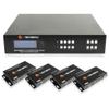 4x4 4K60Hz HDMI HDBaseT Matrix Extender Switcher (2U) | Supports HDMI 2.0, HDCP 2.2, Compatible w/HDR & Dolby Vision | 4 PoC Receivers, Control App by J-Tech Digital [JTECH-MXT40] view 1