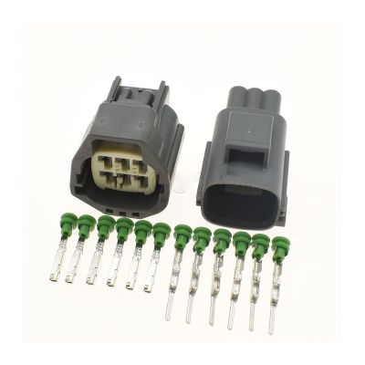 Milkweed Multi-Purpose 1-20 Sets 6Pin Auto Electric Gasoline Pump Wire Socket Car Connector Assembly 7282-5553-10 7283-5553-10 (Color : Male Female Set, Size : 10Sets)
