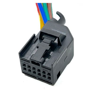 Milkweed Multi-Purpose 12 Pin TE Car Radar Wiring Harness Auto Electronic Female Male Connector with Cable 8E0972112A Fit Fit Compatible V/W. (Color : 12Pin Female, Size : 1 Pc with 15cm Wire)