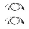 WODASEN Universal 2-Pin K1 to 3.5mm Audio Adapter with Push to Talk PTT Mic Connector Cable Compatible with Baofeng Kenwood Retevis Radio & 3.5 Jack Noise Cancelling Headset Earmuff with in-Line Mics view 1